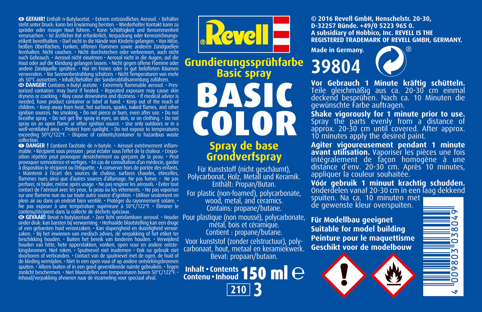 064-39804 - Basic-Color, Grundierungsspray 150 ml